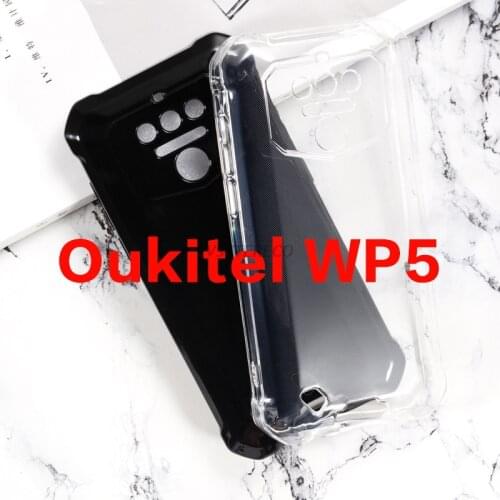 Transparent Phone Case For Oukitel WP5 IP68 Case Silicone Ultra Clear Soft Black TPU Case Cover For Oukitel WP5 Funda WP6 etui