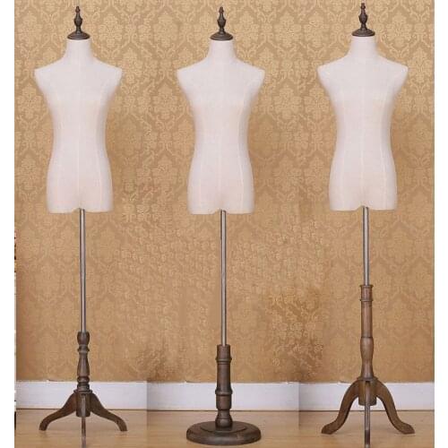 Fashion Designer Half body Fabric Covered Adjustable Tailoring Mannequins