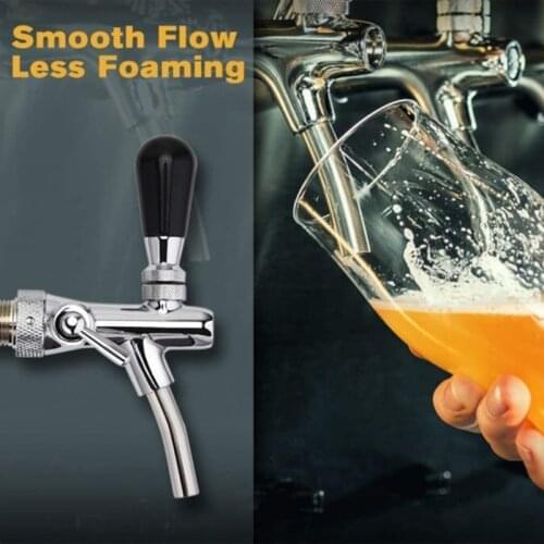 Adjustable Beer Faucet Flow Rate Regulator Kit Regulate Beer Flow Fits Standard Beer Shanks and Towers with Ball Lock