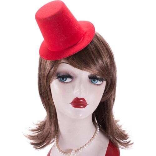 Mini Top Tall Hat Man Women Wedding Party Fascinator Hat EVA 9cm Millinery Hat Base DIY Craft Solid Man Women Dance Hat A006