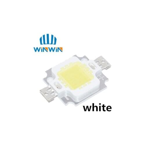 200pcs/lot 10W LED Integrated High power LED Beads white 900mA 9.0-12.0V 800-1000LM 24*40mil Taiwan Huga Chips