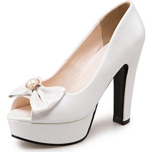 Big Size 11 12 13 14 15 16 17 18 19 ladies high heels women shoes woman pumps Butterfly-knot Waterproof Taiyuzui Sandals