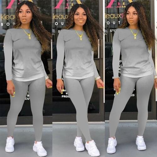 Spring Ladies Suit 2021 Womens Long Sleeve Trousers Home Wear Two Pant Suit Casual Trousers Comfortable Casual Women Clothes