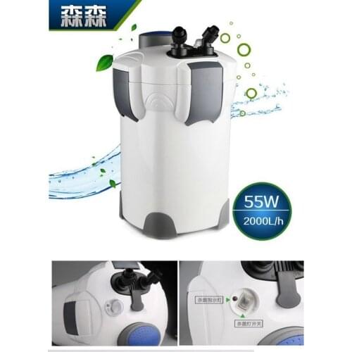 Sunsun HW-304B hw 304B canister external filter, 2000L/H, 9w UV inside, for marine reef coral aquarium tank, easy clean