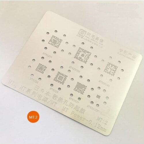 High quality For MT6325V MT6290MA MT6261MA MT6322 MT6329 MT6353V MT6311DP Chip IC BGA reballing stencil Direct Heating Template