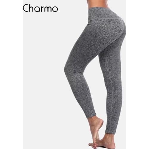 Charmo Women Yoga Pants Women Slim High Waist Sports Pants Sport Wear Fitness Gym Legging Pants Running Tights Yoga Pants