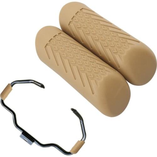 1 1/4" Chrome Engine Guard Crash Bar Sliders Rubber Knee Legs Protector Cover Anchors For Harley XL 883 1200 Yamaha XV950 Shadow