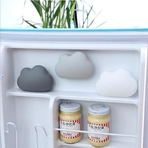 1PC Cloud Shaped Refrigerator Car Air Purifier Suction Cup Fragrance Box Fridge Activated Bamboo Charcoal Deodorant