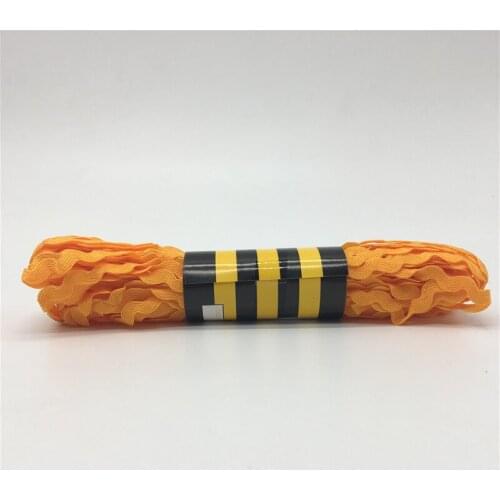 15yards 6mm Orange Polyester Ribbon Zig Zag Ribbons DIY Handmade Material For Wedding Party Christmas Decoration