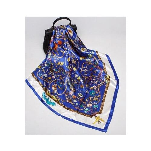 90*90cm New Style Saint Angelo Printed Scarf Womens All-match Square Scarf Scarf Decorations Shawl