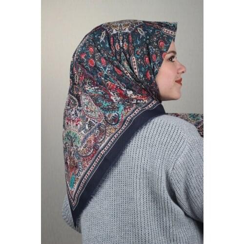 BONJELA PATTERNED COTON SCARF-DESEN-51-RENK-06