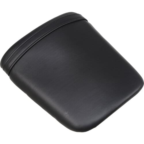 Black PU Leather Motorcycle Seats Passenger Rear Seat Cover Cowl Backrest Cushion Pad For Honda CBR 1000 RR 2004 2005 2006 2007