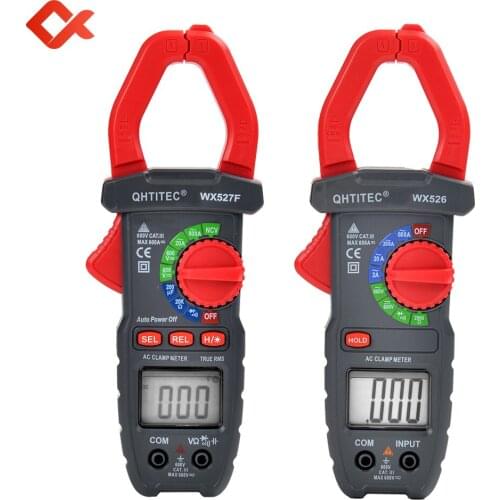 Digital AC Current Clamp Meter Pliers Ammeter Amperimetro True RMS Multimeter Voltmeter Professional Electrician Tool WX526/527F