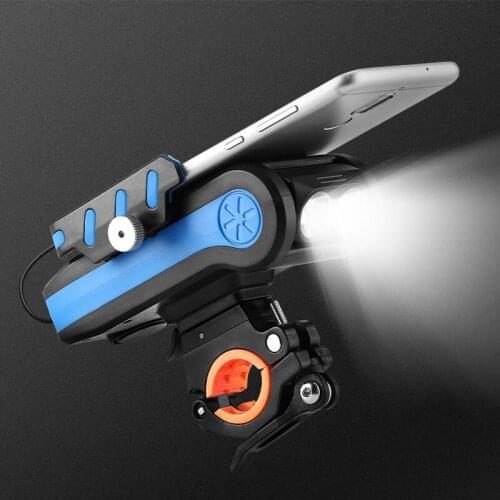 Bicycle Lights Riding Headlights Mobile Phone Holders Horn Lights Charging Treasure Mountain Bike Headlights Bicycle Accessories