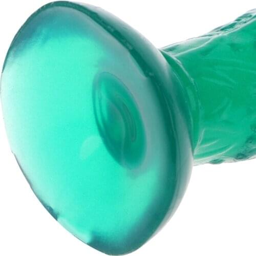 50LF Artificial Jelly Realistic Cucumber Banana Corn Suction Cup Dildo Sex Toys