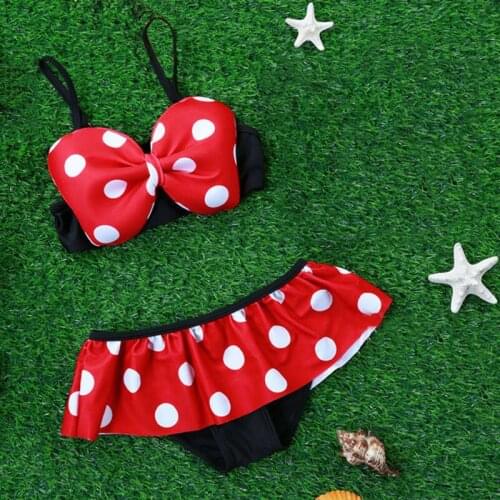 Baby Kids Girl cute Bikini Swimwear Strappy Swimming Swimsuit Costume Bathing summer beach clothing suit