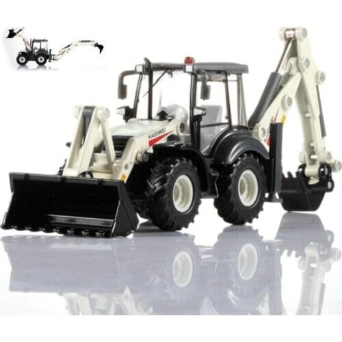 Diecast 1:50 Scale Alloy Engineering Vehicle Model Two-way Forklift Excavator Simulation Toy Car Static Display Adult Collection