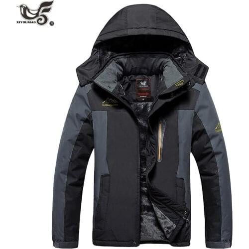 Plus size 7XL 8XL 9XL warm wool Liner winter jacket men outwear Windproof waterproof Fur Hood Men Jacket Warm Parkas men coats