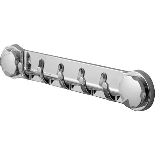 5 Hooks Suction Cup Hook Wall Mounted Hanger Holder Kitchen Bathroom Towel Key Clothes Hats Strong Adhesive Wall Hooks