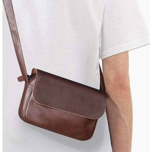 Padieoe Messenger Bag Mens PU Shoulder Bag Shoulder Bag Shoulder Bag Handbag Wallet Retro