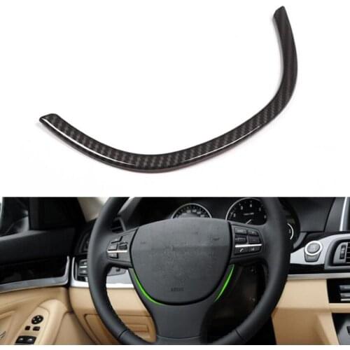 Fit For BMW 5 Series 2011-2015 Car Steering Wheel U-Shape Decoration Strips Trim Styling Interior Auto Parts Accessories ABS