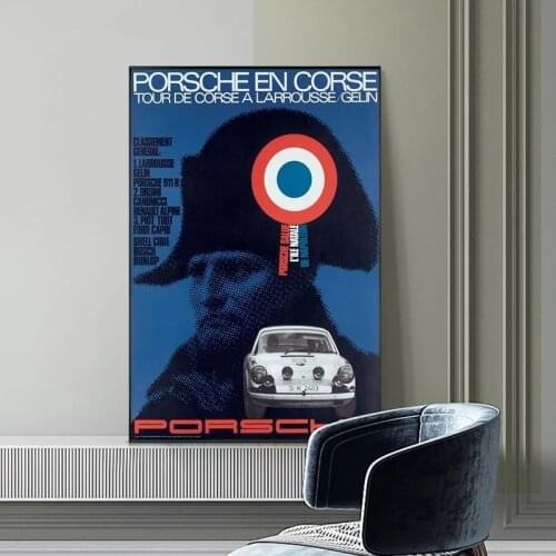 Max Huber And Car Racing Posters Original Painting Canvas Print Nordic Home Decor Wall Art Picture For Living Room Frameless