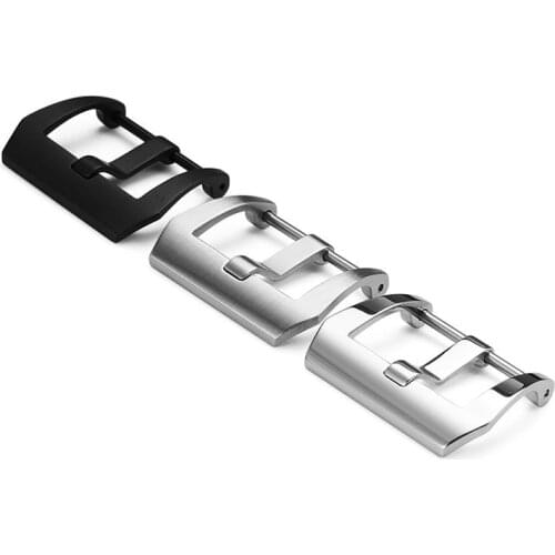 20mm 22mm 24mm Watch Buckle Stainless Steel Silver Brushed Strap Pre V Screw Pin Buckle for Panerai