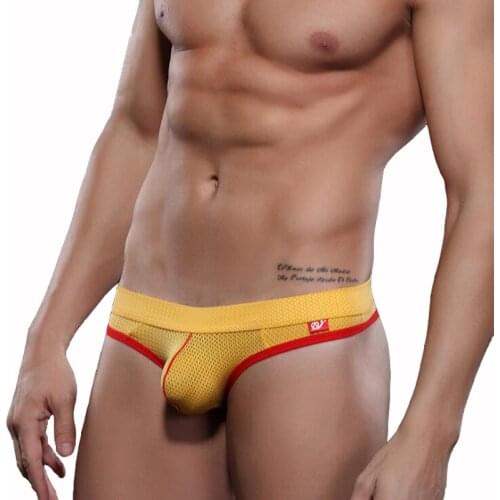 KWAN.Z male underwear string homme mesh breathable gay underwear mens thong low waist single thong men sexy lingerie