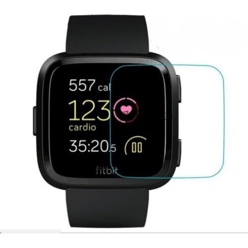 Tempered Glass Clear Protective Film Guard For Fitbit Versa / Versa Lite Sport Smart Watch Toughened Full Screen Protector Cover