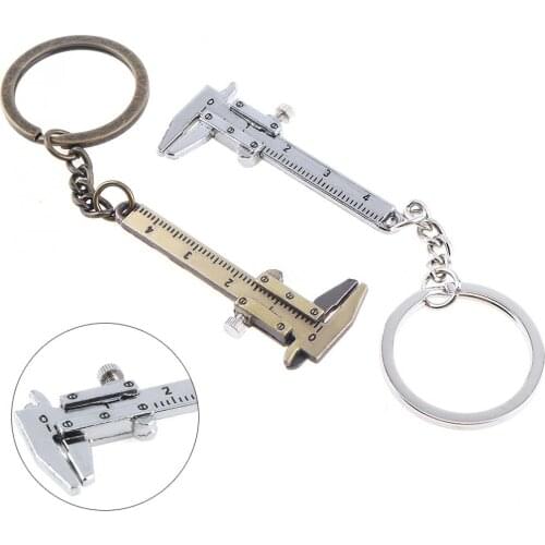 0-40mm Portable Mini Zinc Alloy Vernier Caliper with Chain Keychain and 1mm Accuracy for Measurement