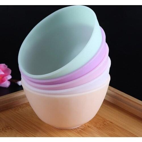 3 Size Odorless Anti-Drop Silicone Bowl Facial Mask Mixing Prep Measuring Salt Sauce Sugar Butter Dressing Bowl Kitchen Tools