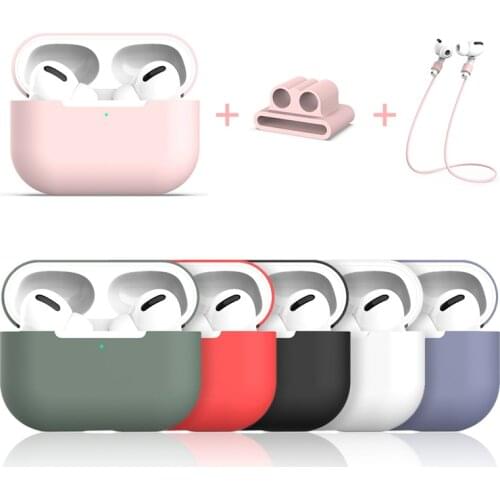 3 in 1 Cases Lanyard Carabiner Protective Case For Apple Airpods Pro Protective Earphone Case Headphones Cover For Airpods Pro