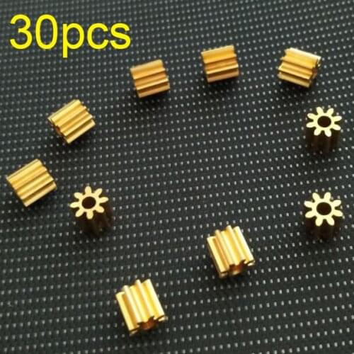 30Pcs Metal Gear 8T Motor Shaft Pinion White Gear Parts Accessories For RC Tamiya Mini 4WD Racing Car Model