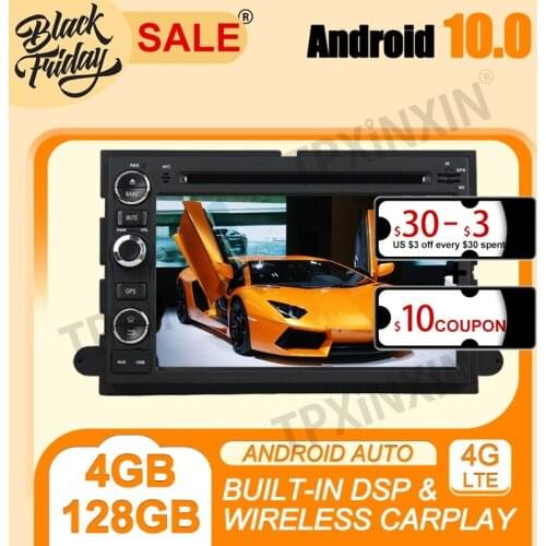 Android 10.0 4G+128G PX6 DSP For Ford Fusion Explorer F150 Multimedia Player Auto Radio Tape Recorder GPS Navigation Head Unit