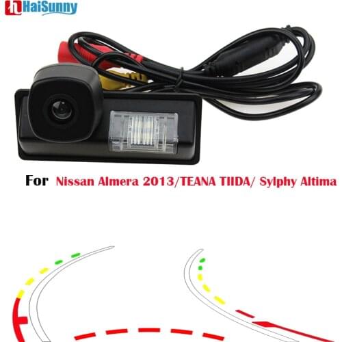 HaiSunny For Nissan Almera 2013/TEANA TIIDA/ Sylphy Altima Car Rear View Camera With Intelligent Dynamic Trajectory Tracks