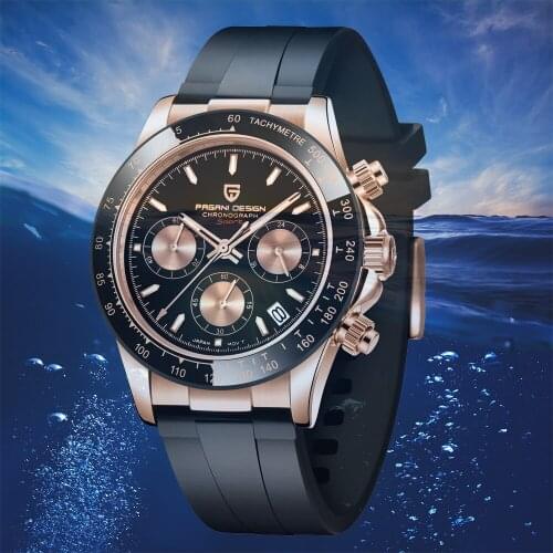 PAGANI Design Luxury Mens Watch Top Brand Quartz Watches Mens Japan Seiko VK63 Automatic Date Waterproof Luminous Wristwatches