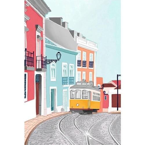 DIY Diamond Painting Kits For Adults, Full Drill Crystal Rhinestone Painting Kit For Home Decoration Street View