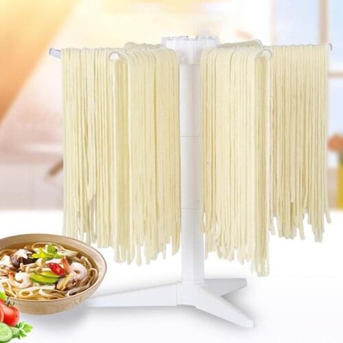 Eco-friendly Pasta Drying Rack Triangle Base PC Noodle Drying Stand with 6 Bars for Home Hanging Rack Pasta Cooking Tools