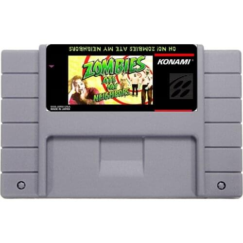 Hot Selling 16bit 46pin Super Game Card - Zombies ate my Neighbors