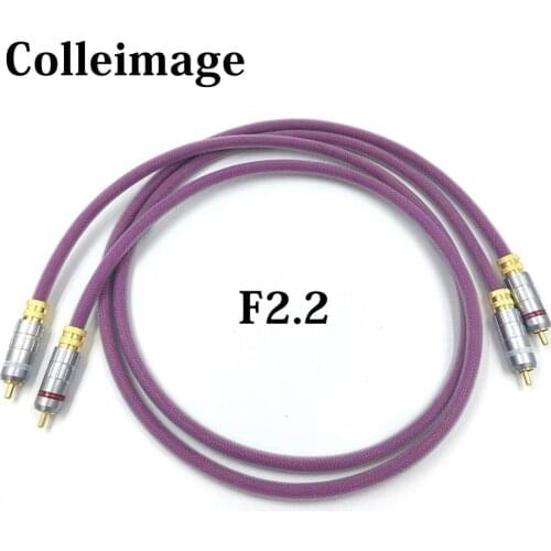Colleimage HiFi RCA Interconnect Audio Cable Hifi 2 RCA Male To 2 RCA Male Interconnect Cable Preamp Headphone Amplifier DAC