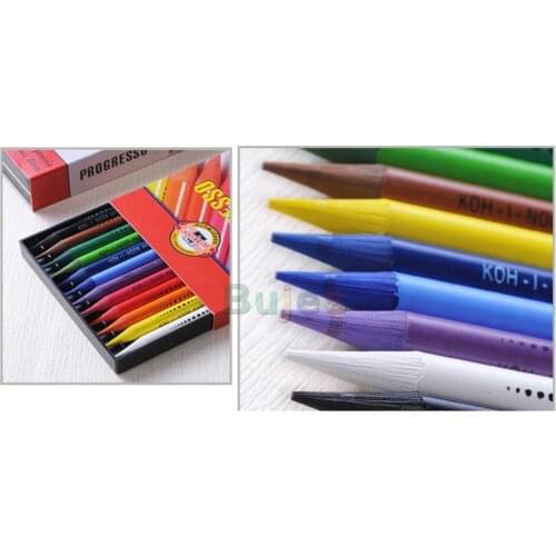 12/24 woodless color pencil lapis de cor oily drawing pencil Koh-I-Noor art supply Plombo de cores adult pencil