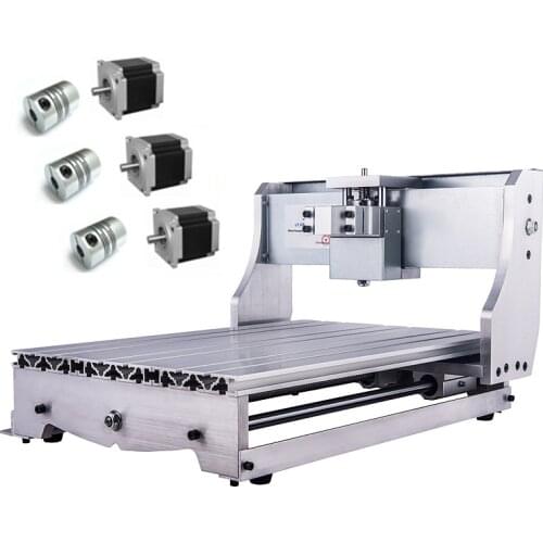 Mini CNC 3040 Rack Engraving Machine Frame Kit 3pcs NEMA 23 57 stepper Motor Holder 3pcs Coupling