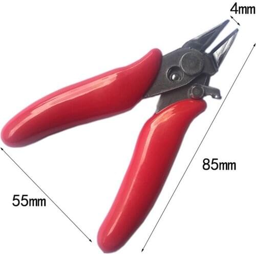 3.5 Inch Diagonal Pliers Mini Wire Cutter Small Soft Cutting Electronic Pliers Wires Insulating Rubber Handle Model Hand Tools
