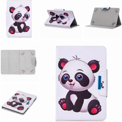 For Motorola mz601 10,1 inch Fashion Panda Pattern Case For Motorola mz601 10,1 inch Cover Smart Funda Tablet PU Stand Shell+PEN