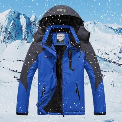 Winter Warm Parkas Jacket Men Thick Velvet Casual Coat Male Windproof Hooded Jackets Windbreak Mountaineering Outerwear Overcoat