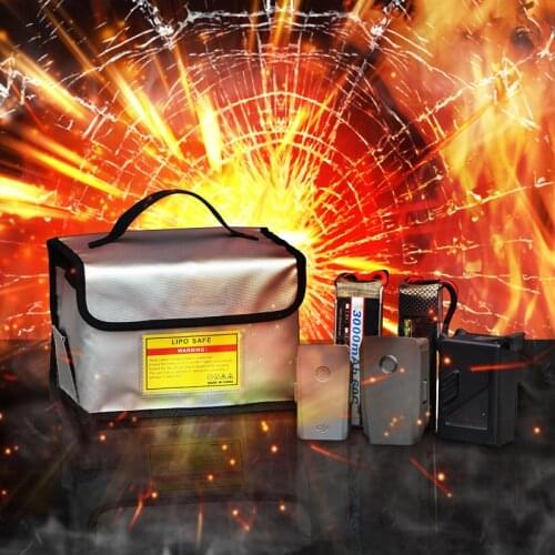 Battery Fireproof Bag Waterproof Explosion-proof Handbag for DJI Mavic Air 2S/Mini 2 Drone Lithium Battery Safety Storage Bags