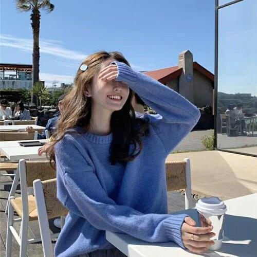 2020 New Arrival Autumn Winter Ins Korean Style Elegant Hot Winter Sweater Oversize Casual Comfort Sweater 2020 Hot Chic Sweater