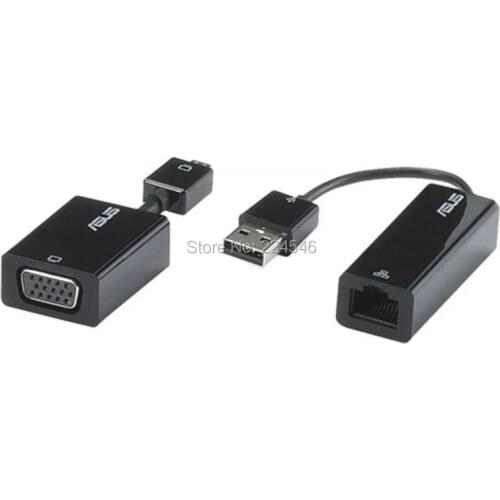 Brand New Genuine VGA Dongle Mini VGA to VGA Adapter & USB to Ethernet For ASUS UX Series Laptop UX21A UX31A UX32A UX32VD