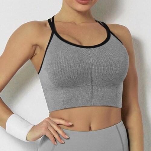 Sports Bra Women Push Up Crop Top Female Fitness Gym Bra Hollow Breathable Top Sexy Running Yoga Bra Athletic Sportswear