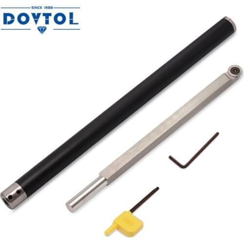 Carbide Tipped Lathe Chisel Wood Turning Tool Set Finisher Tools Bar with Ci0 16mm Round Carbide Insert Cutter for Wood Hobbyist